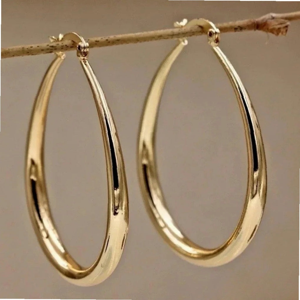 Retro örhängen med ringar